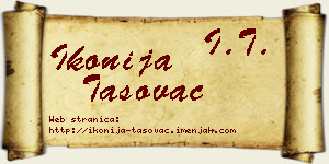 Ikonija Tasovac vizit kartica